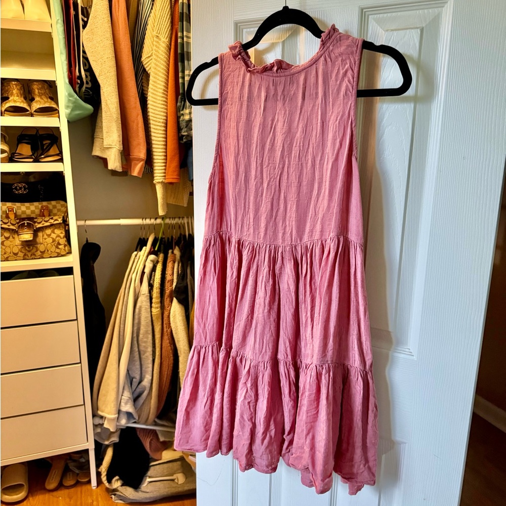 Wonderly Ruffled Pink Dress - Picture 4 of 6